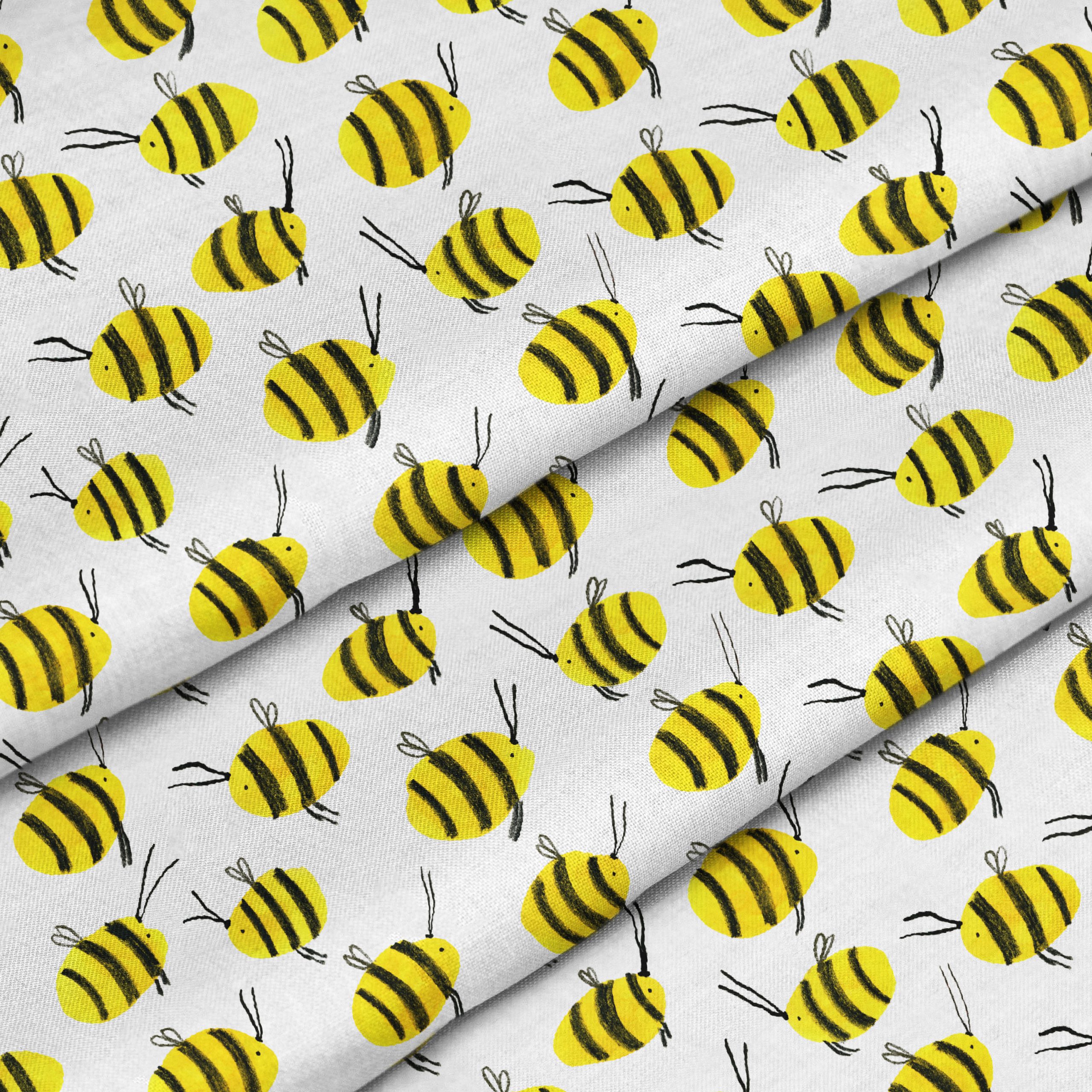 Chunky Bumble Bees Fabric